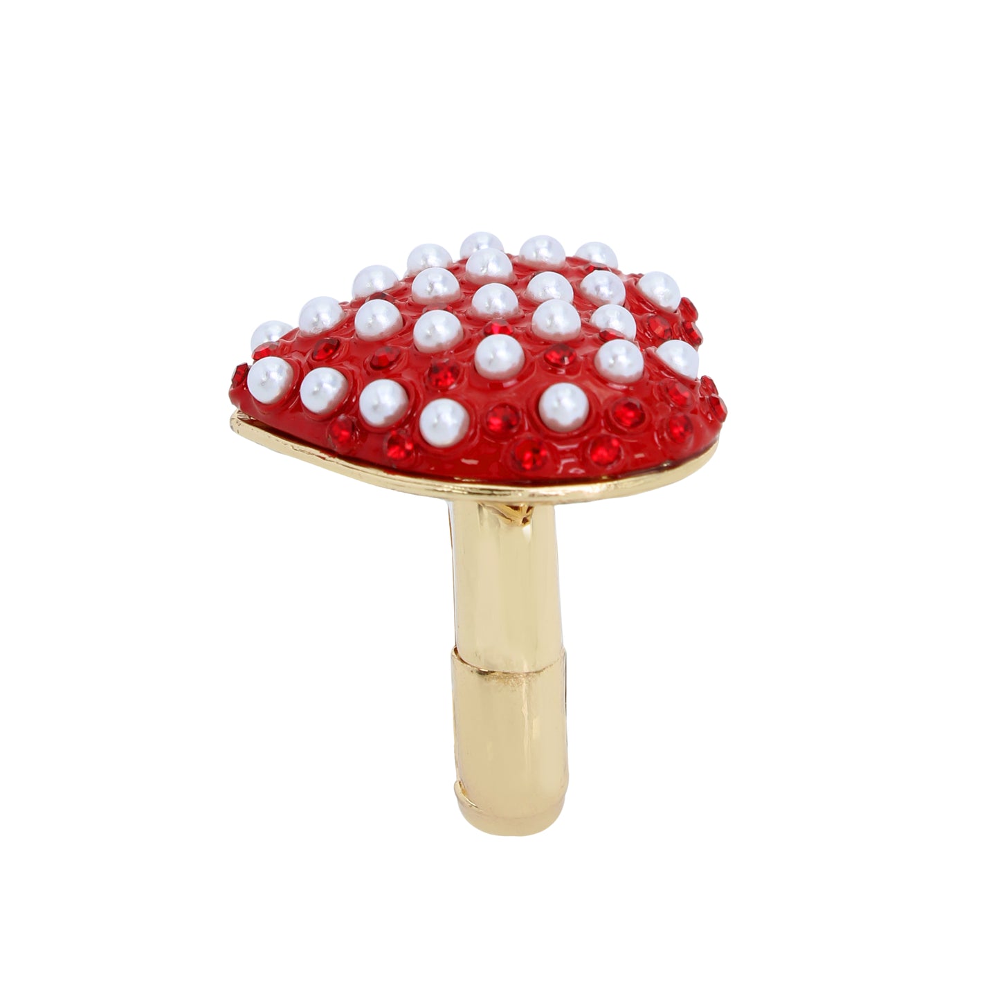 Betsey Johnson Betseys Best Pearl Heart Cocktail Ring