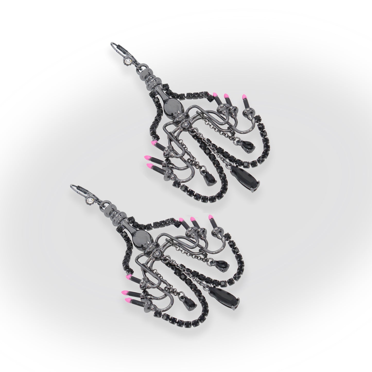 Betsey Johnson Fly By Night Chandelier Drop Earrings