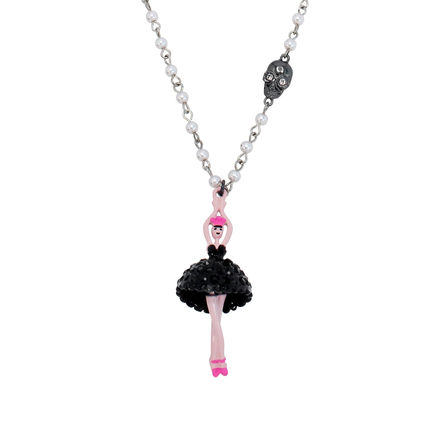 Betsey Johnson Fly By Night Ballerina Pendant Necklace