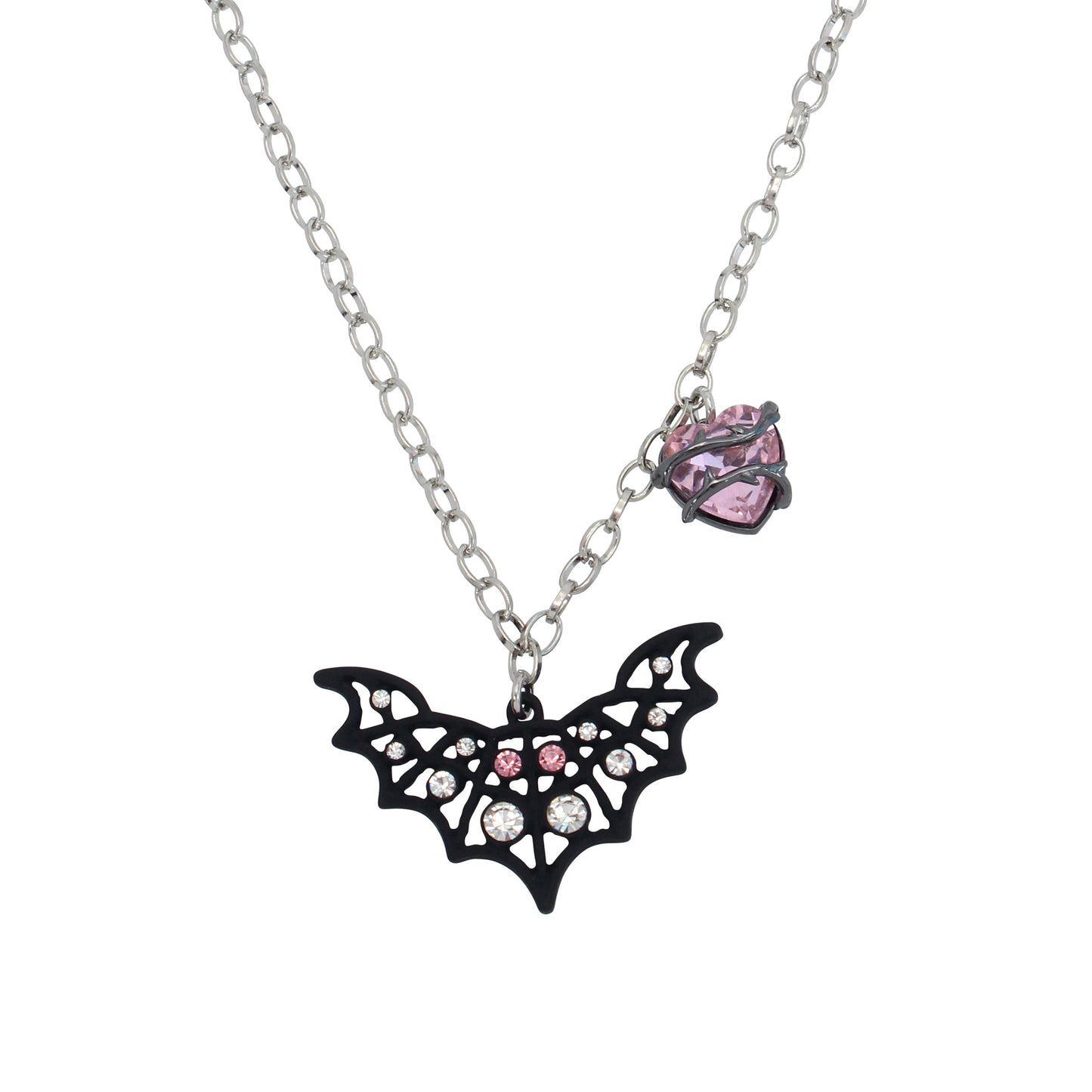 Betsey Johnson Fly By Night Bat Pendant Necklace