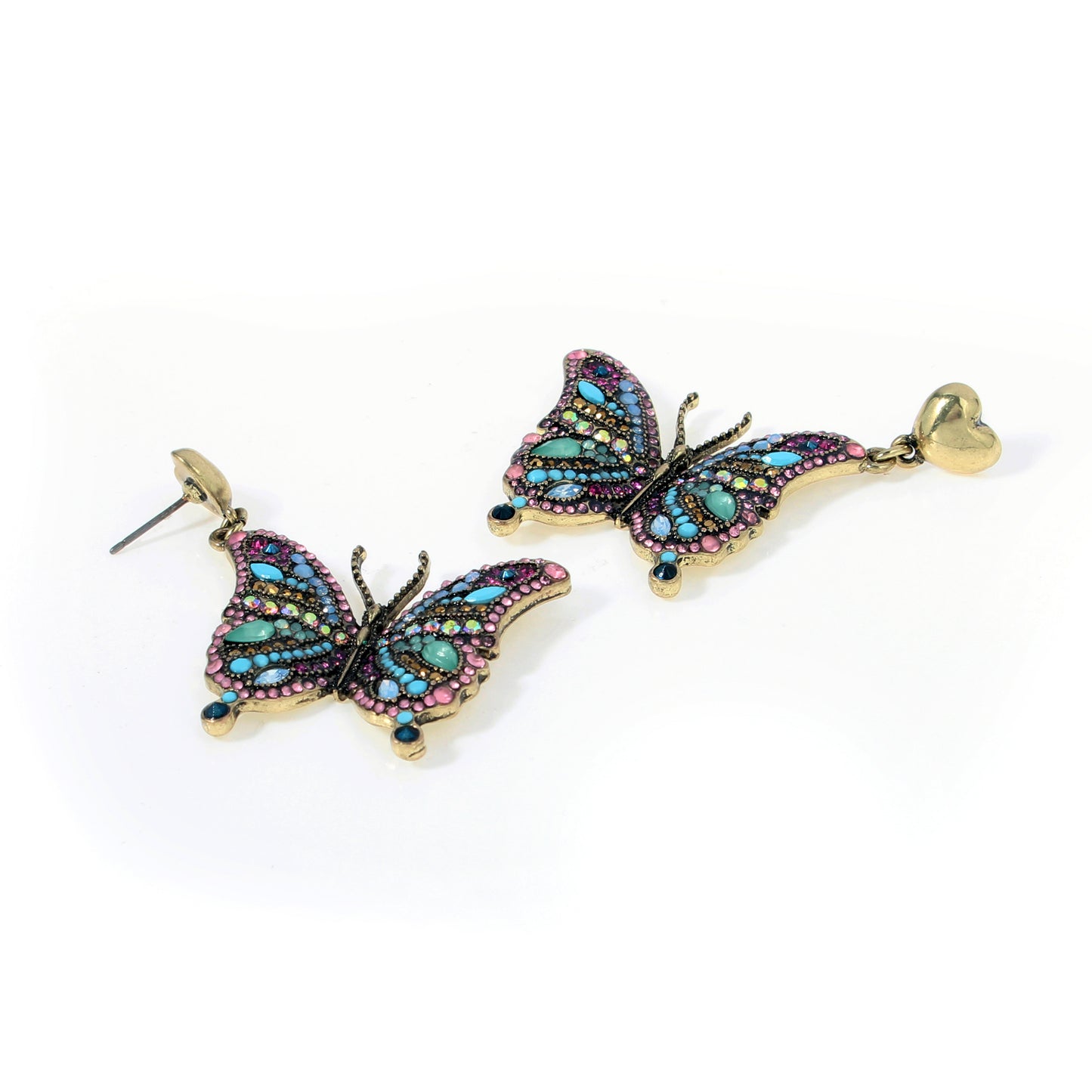 Betsey Johnson Boho Butterfly Drop Earrings