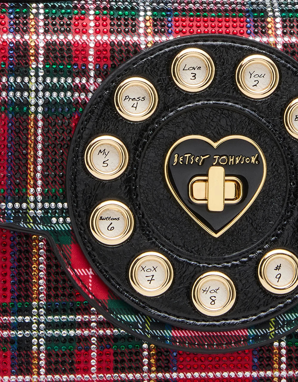 Betsey Johnson Brrrr-ing Phone Plaid