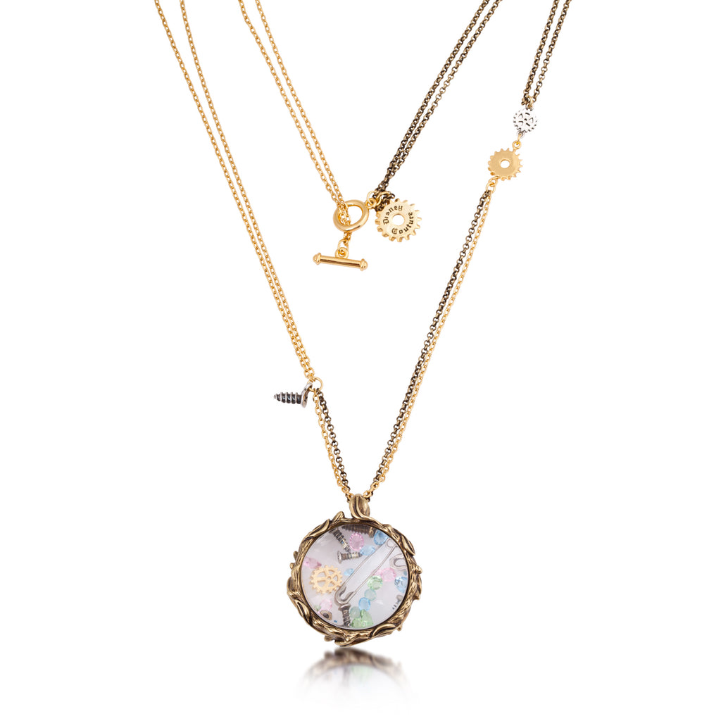 Tinker Bell Pixie Hollow Lost Things Glass Case Necklace