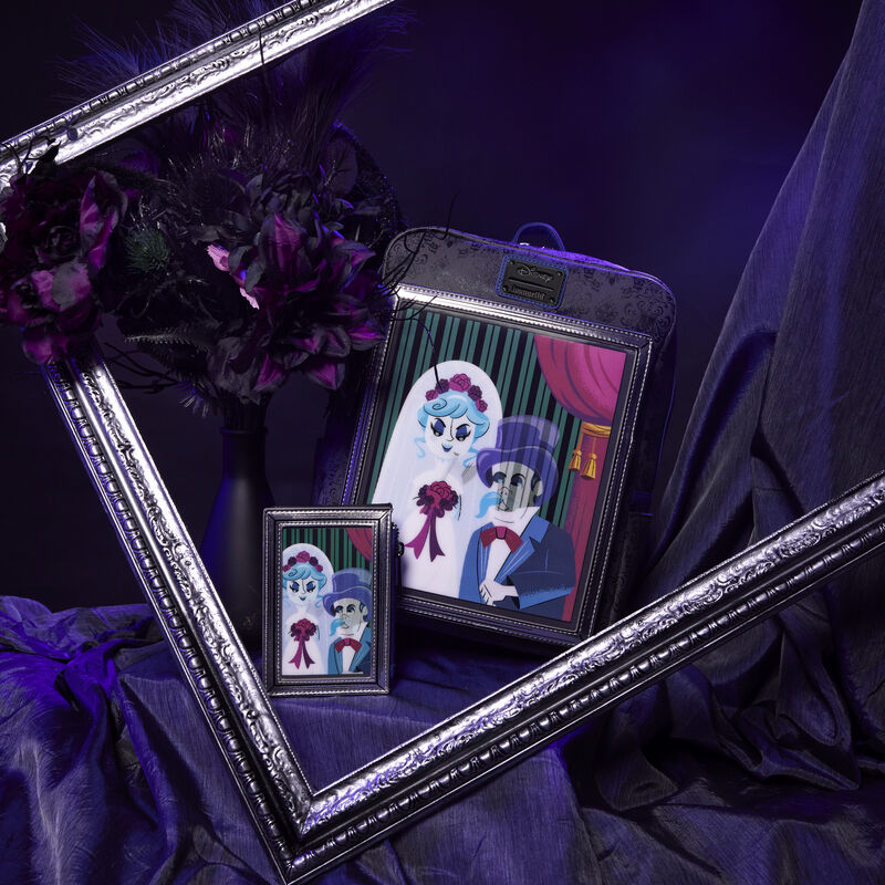 Loungefly Haunted Mansion The Black Widow Bride Portrait Lenticular Mini Backpack
