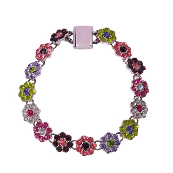 Betsey Johnson Petal To The Metal Magnetic Mini Flower Bracelet