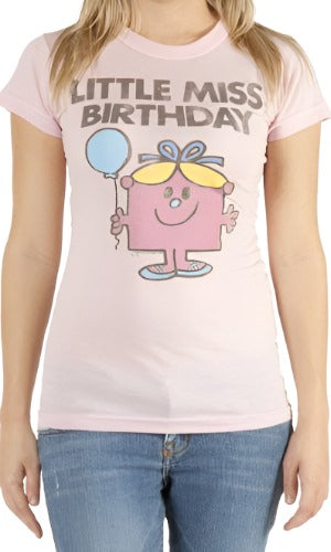 Junk Food Womens Little Miss Birthday T-Shirt