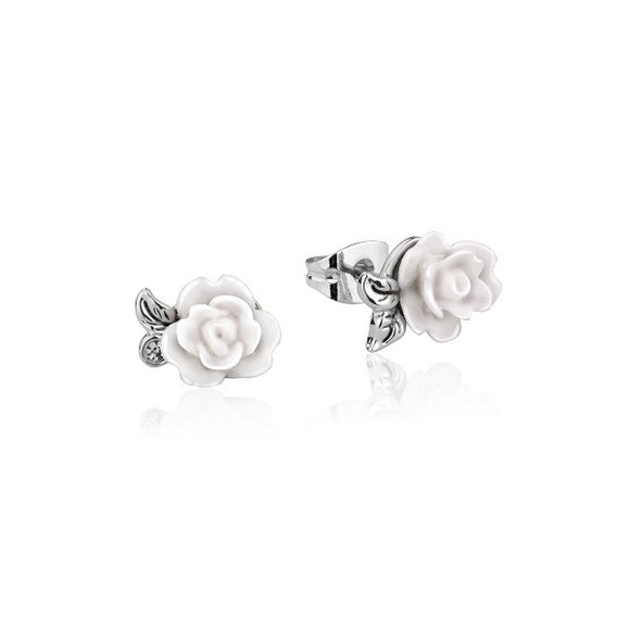  Beauty and the Beast Enchanted Rose Stud Earrings
