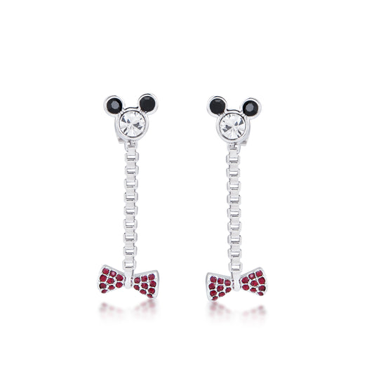 Disney by Couture Kingdom Minnie Mouse Bow Drop Earrings