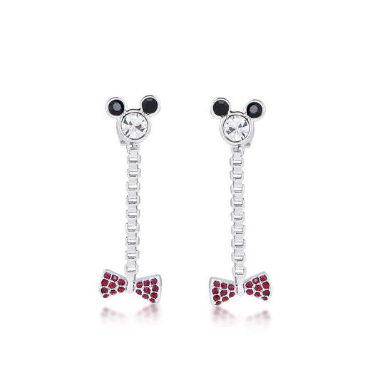 Disney by Couture Kingdom Minnie Mouse Bow Drop Earrings