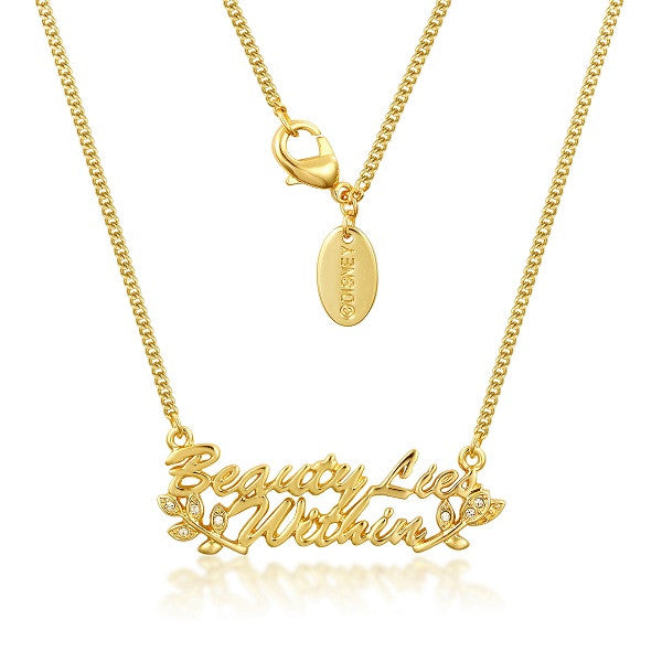Disney by Couture Kingdom Beauty and the Beast Beauty Lies Within Necklace