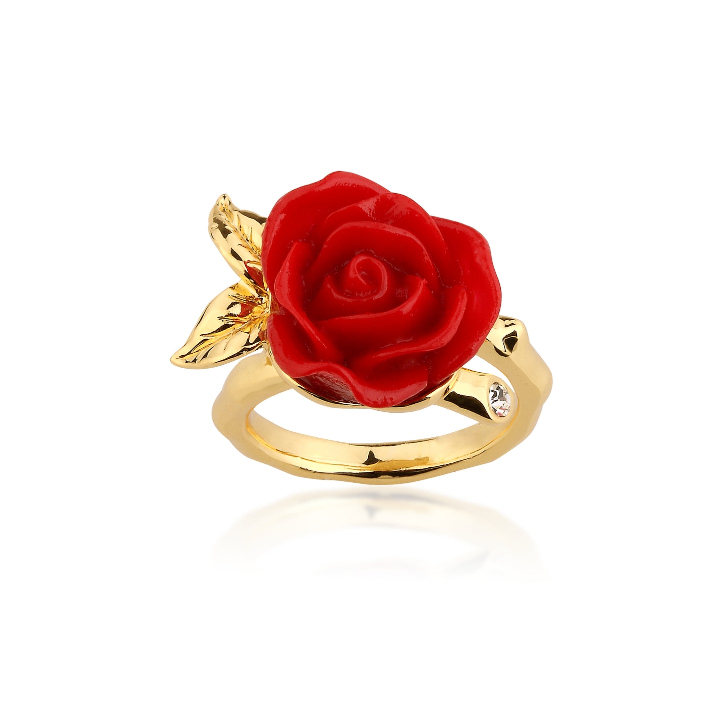 Disney by Couture Kingdom Beauty and the Beast Enchanted Rose Wrap Ring