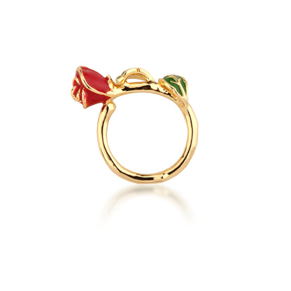 Disney by Couture Kingdom Beauty and the Beast Rose Bud Ring