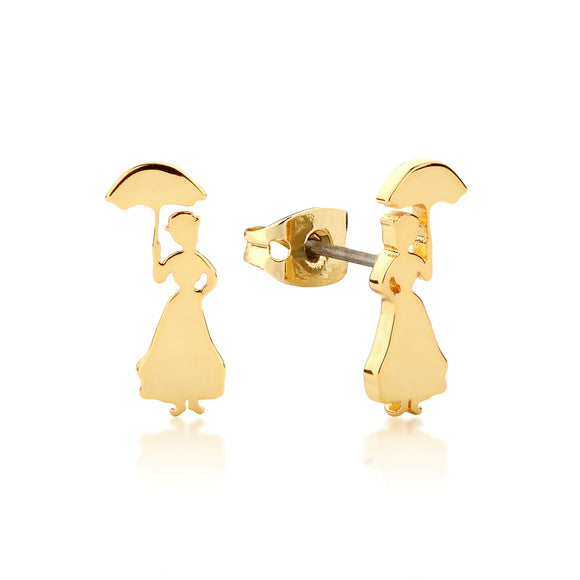 Mary Poppins Silhouette Stud Earrings