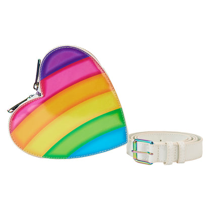 Loungefly Lisa Frank Rainbow Heart Waist Bag