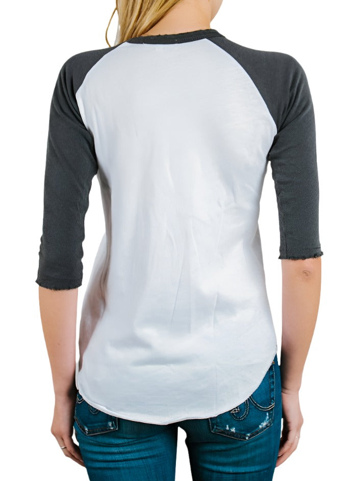 Junk Food Womens Believe 3/4 Sleeve Raglan T-Shirt