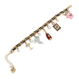 Betsey Johnson Going All Out Charm Chain Bracelet