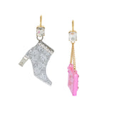 Betsey Johnson Going All Out Purse Mismatch Earrings