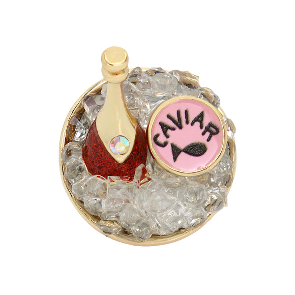 Betsey Johnson Going All Out Champagne Cocktail Ring