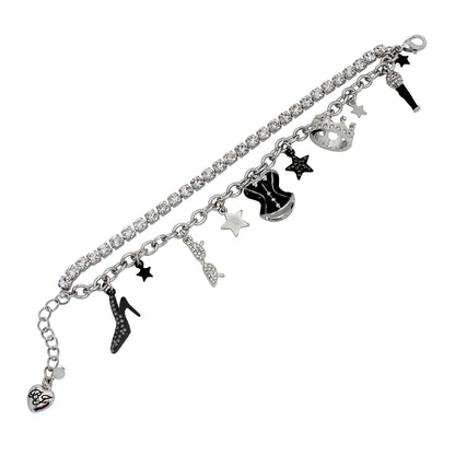Midnight Magic Corset Charm Bracelet