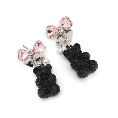 Teddy Bear Drop Earrings
