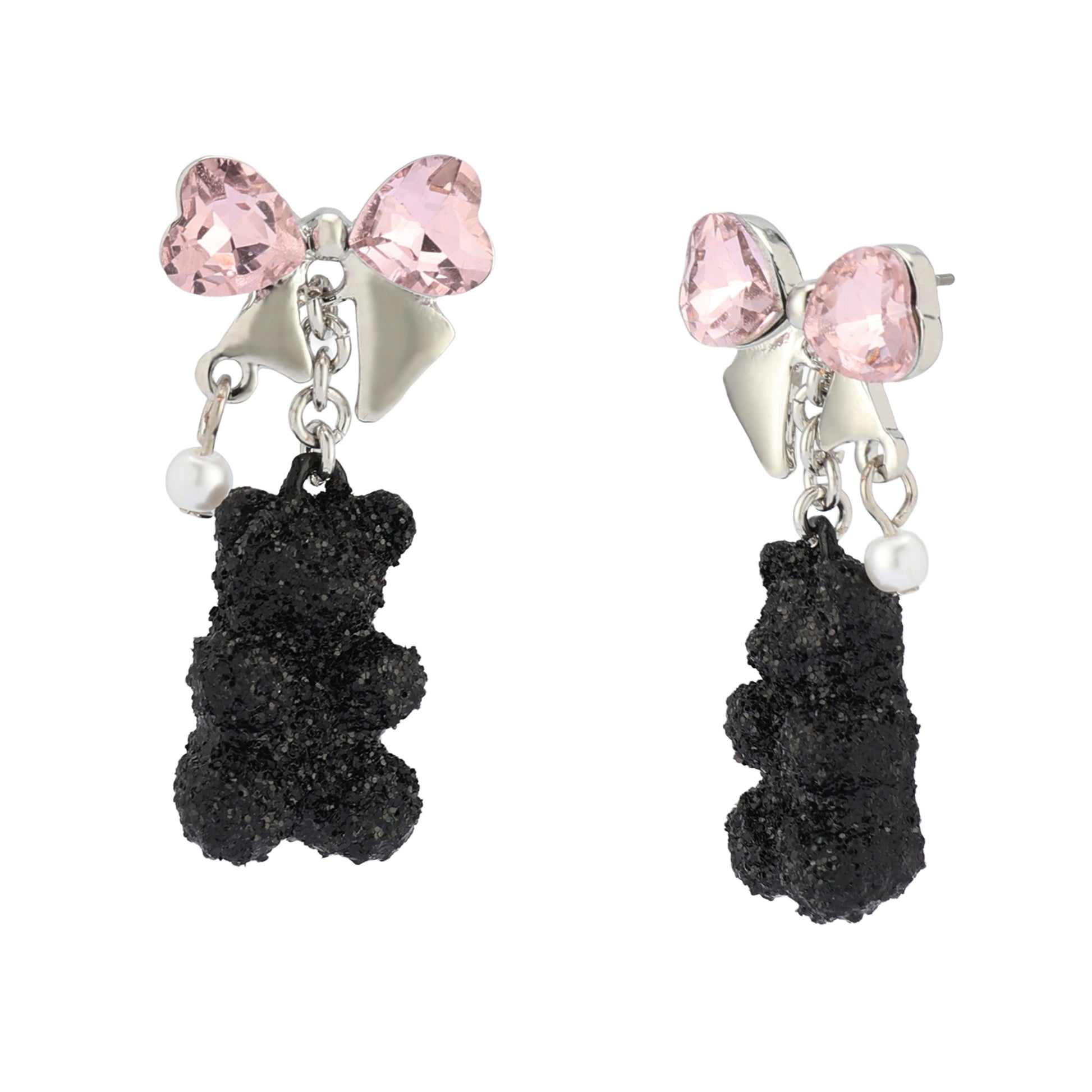 Betsey Johnson Teddy Bear Drop Earrings