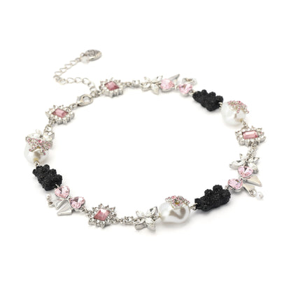 Teddy Bear Charm Collar Necklace