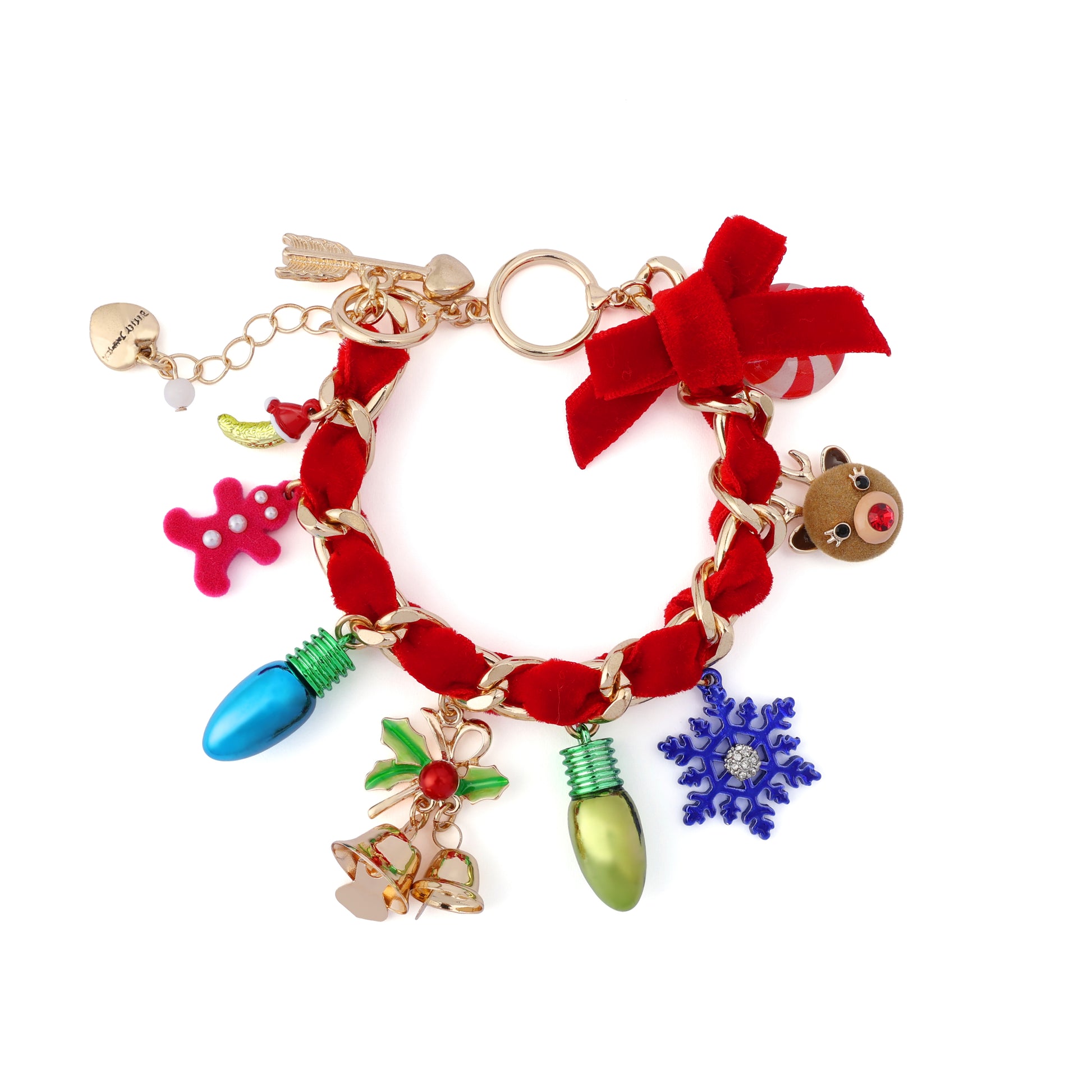 Betsey Johnson Santa Baby Charm Bracelet