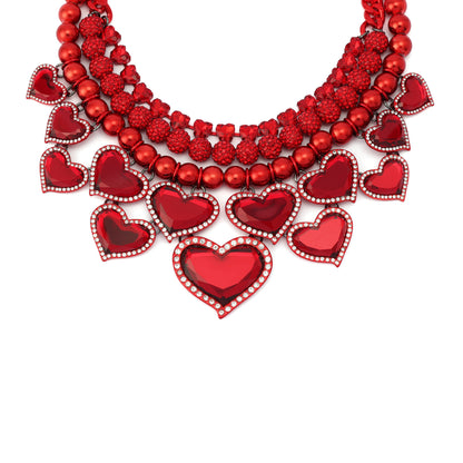 Betsey Johnson Love Spell Bib Necklace