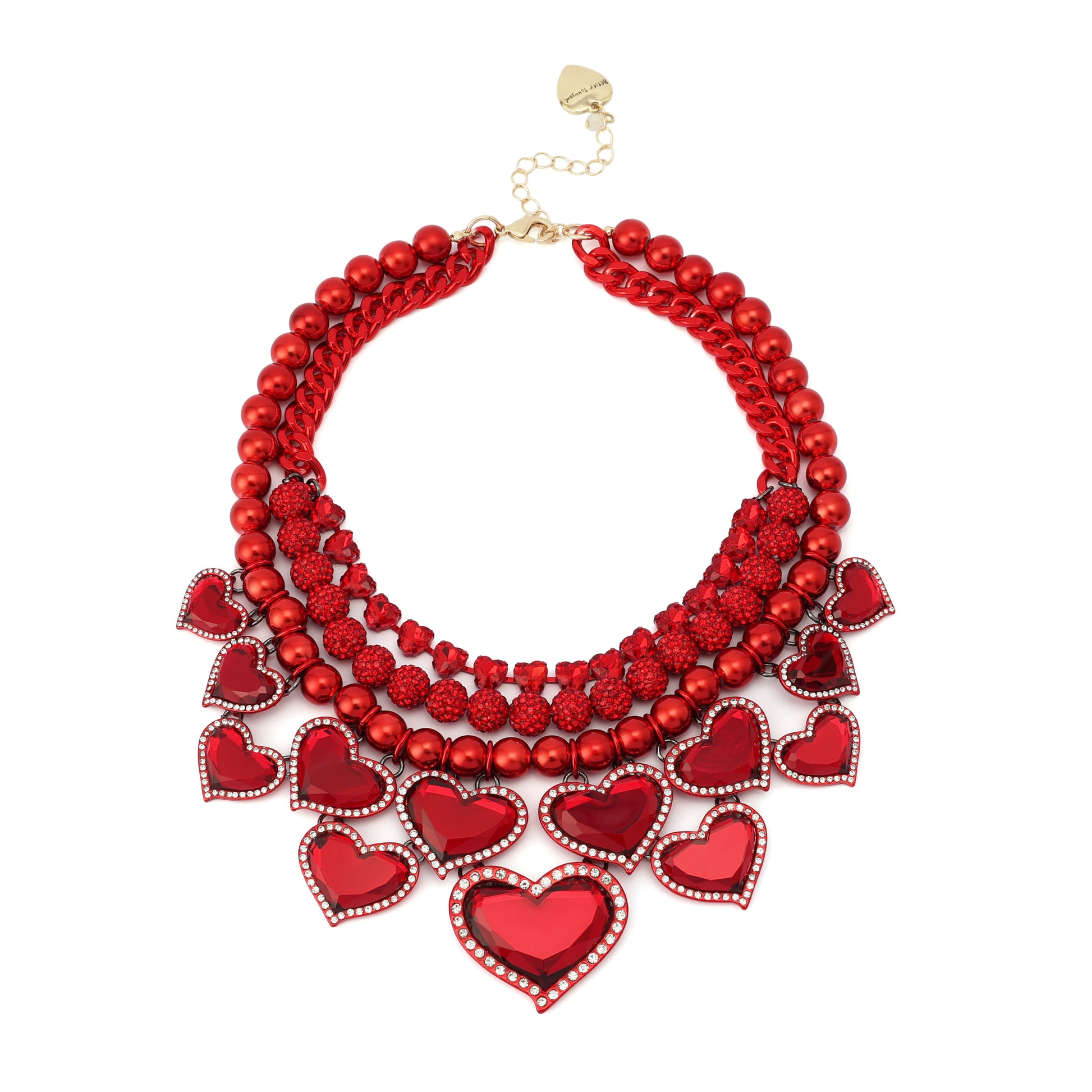 Betsey Johnson Love Spell Bib Necklace