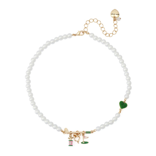 Betsey Johnson Golf Frontal Necklace