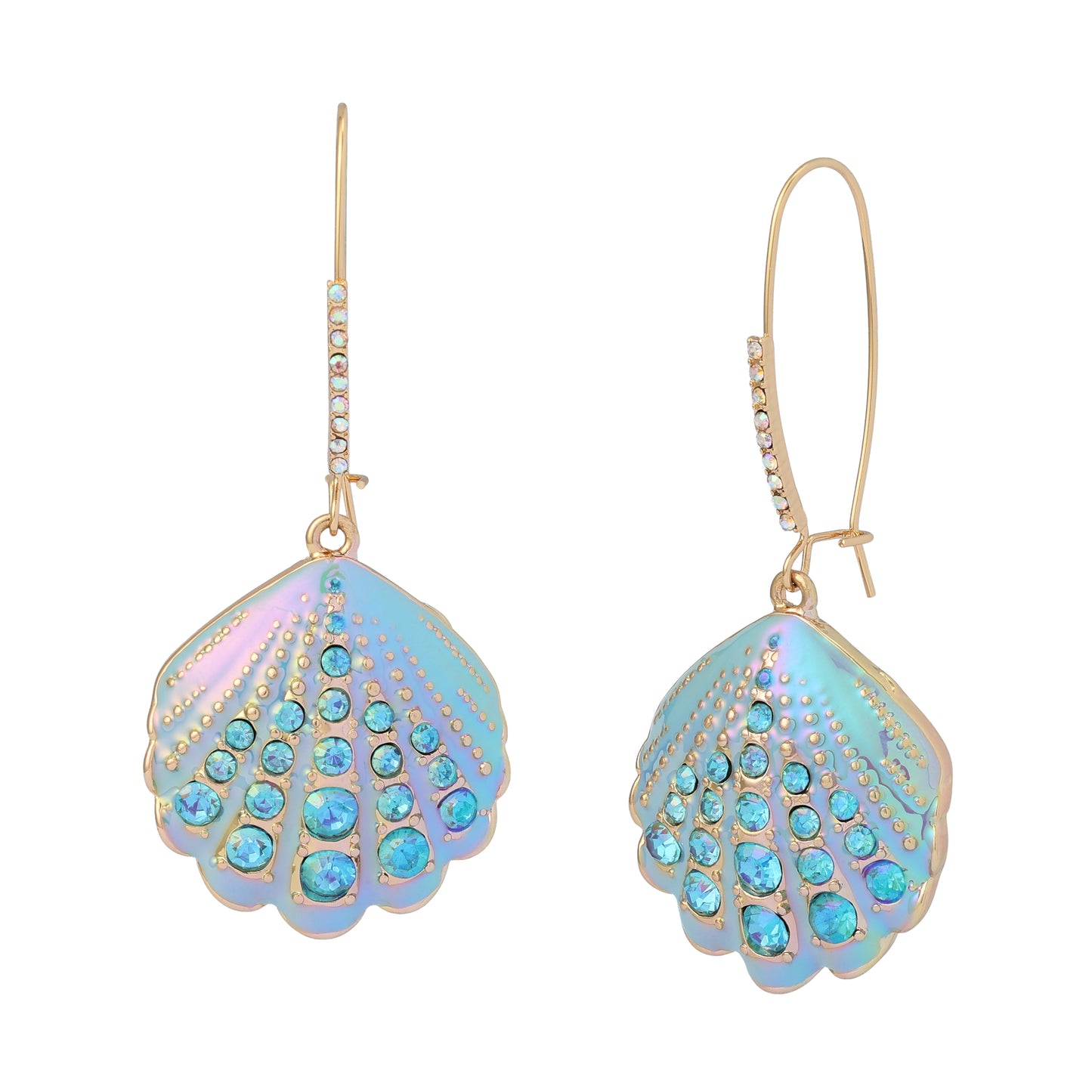 Betsey Johnson Sirens Cove Shell Dangle Earrings