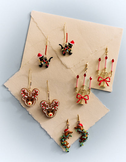 Betsey Johnson Holiday Earrings