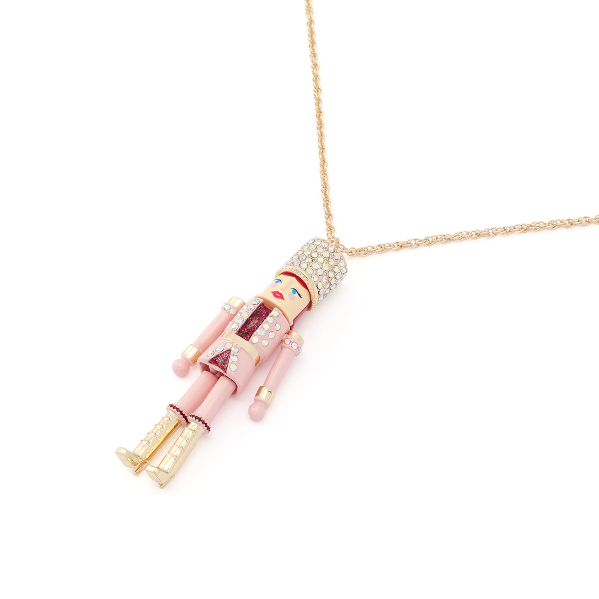 Betsey Johnson Nutcracker Pendant Necklace