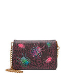 Betsey Johnson Spider Wallet on a Chain Crossbody Bag