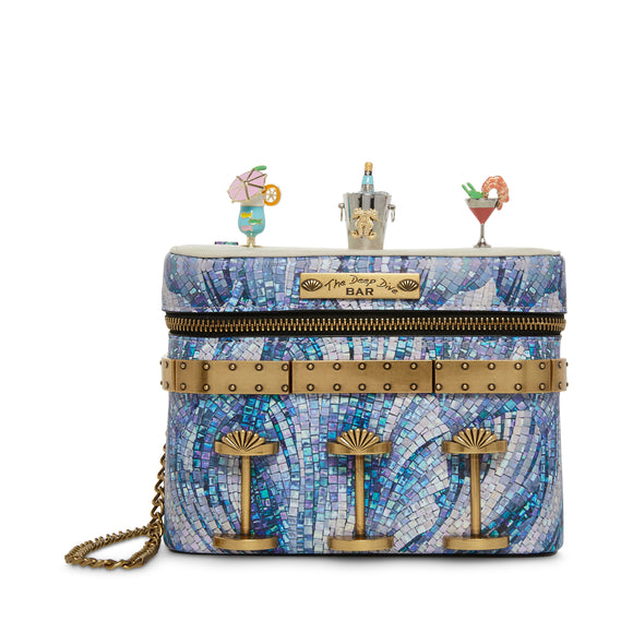 Betsey Johnson Kitsch Drink Like A Fish Dive Bar Crossbody