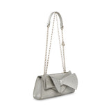 Betsey Johnson Angular Bow Convertible Bag Silver