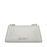 Betsey Johnson Angular Bow Convertible Bag Silver