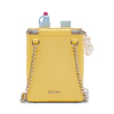 Betsey Johnson Kitsch Spin It Crossbody Bag Yellow
