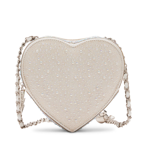 Betsey Johnson Pearl Heart Sparkler Crossbody Bag