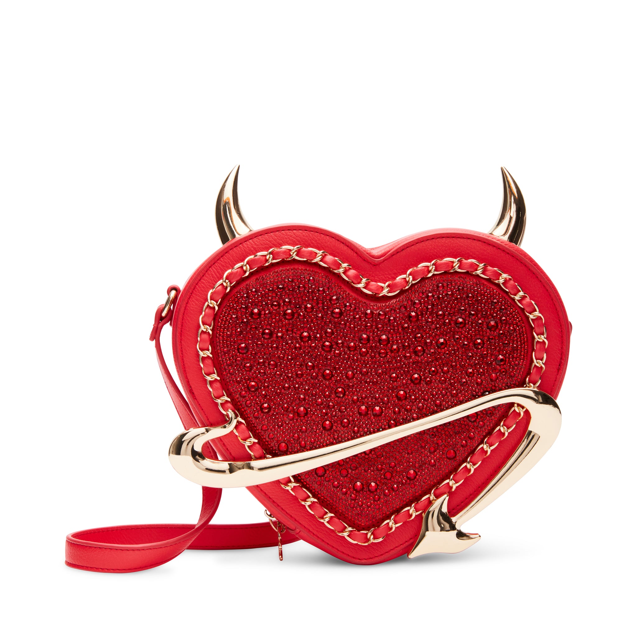 Betsey Johnson Rhinestone Heart Crossbody Bag | Hamilton Place