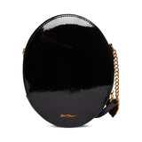 Betsey Johnson Kitsch Golden Mirror Crossbody Bag Black