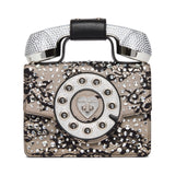 Betsey Johnson Kitsch Lace Phone Crossbody Bag Black