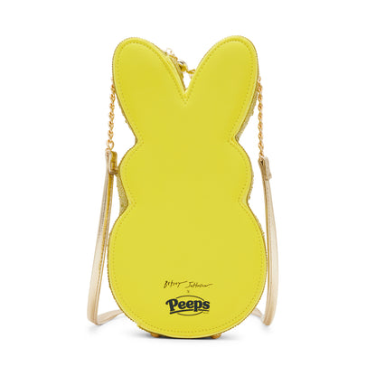 Betsey Johnson x Peeps Kitsch Rhinestone Bunny Crossbody Bag Yellow