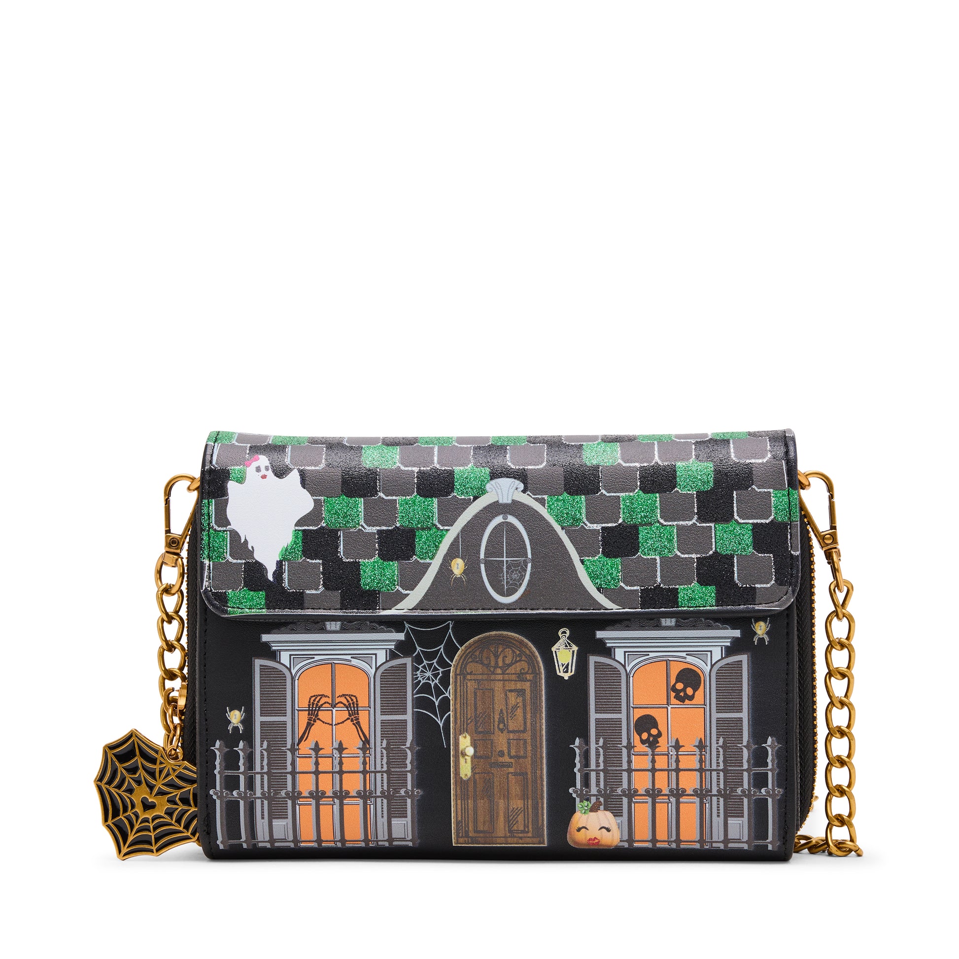 Betsey Johnson Forever Home Wallet On Chain Crossbody Bag