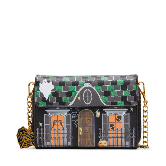 Betsey Johnson Forever Home Wallet On Chain Crossbody Bag