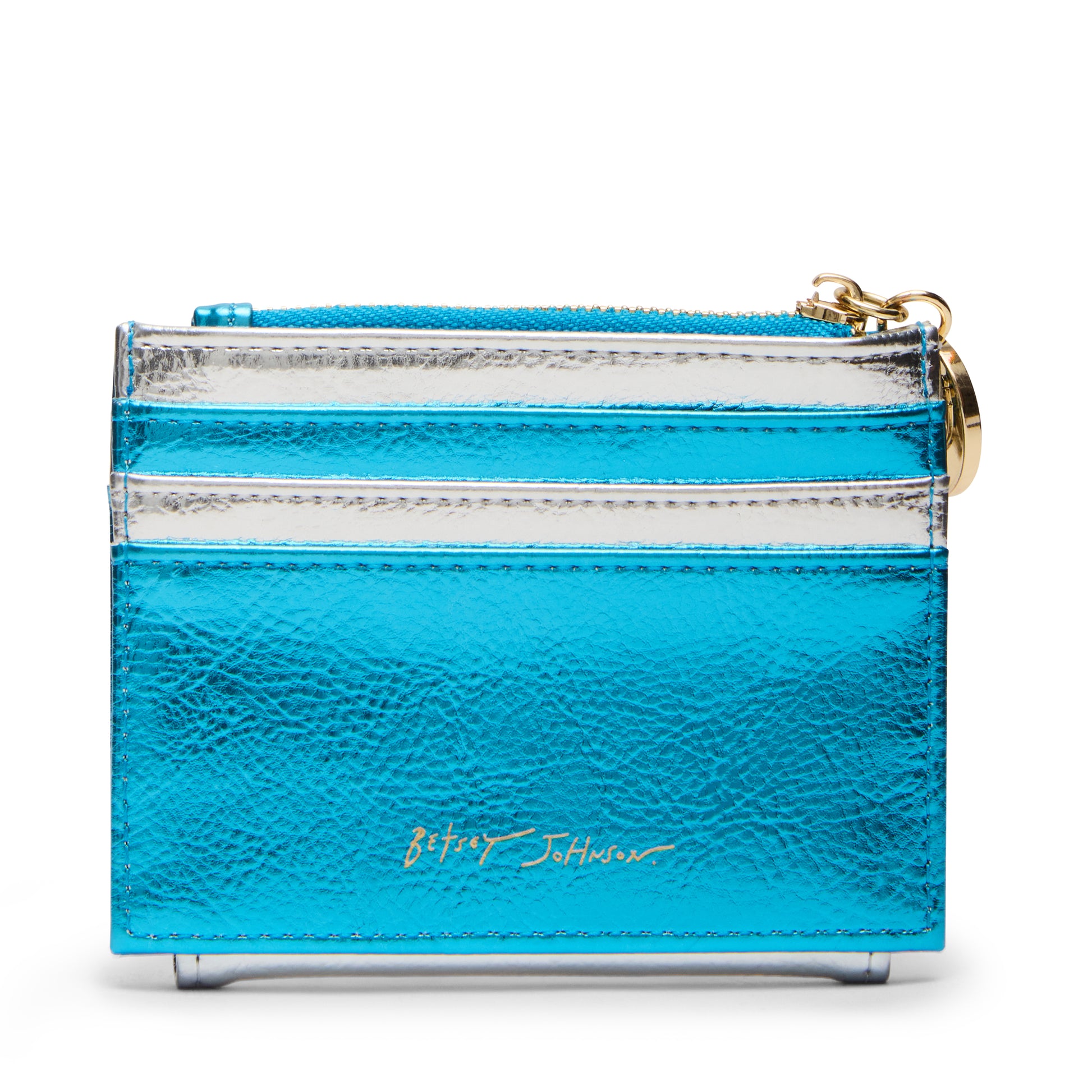 Betsey Johnson Mazel Tov Bifold Wallet Blue