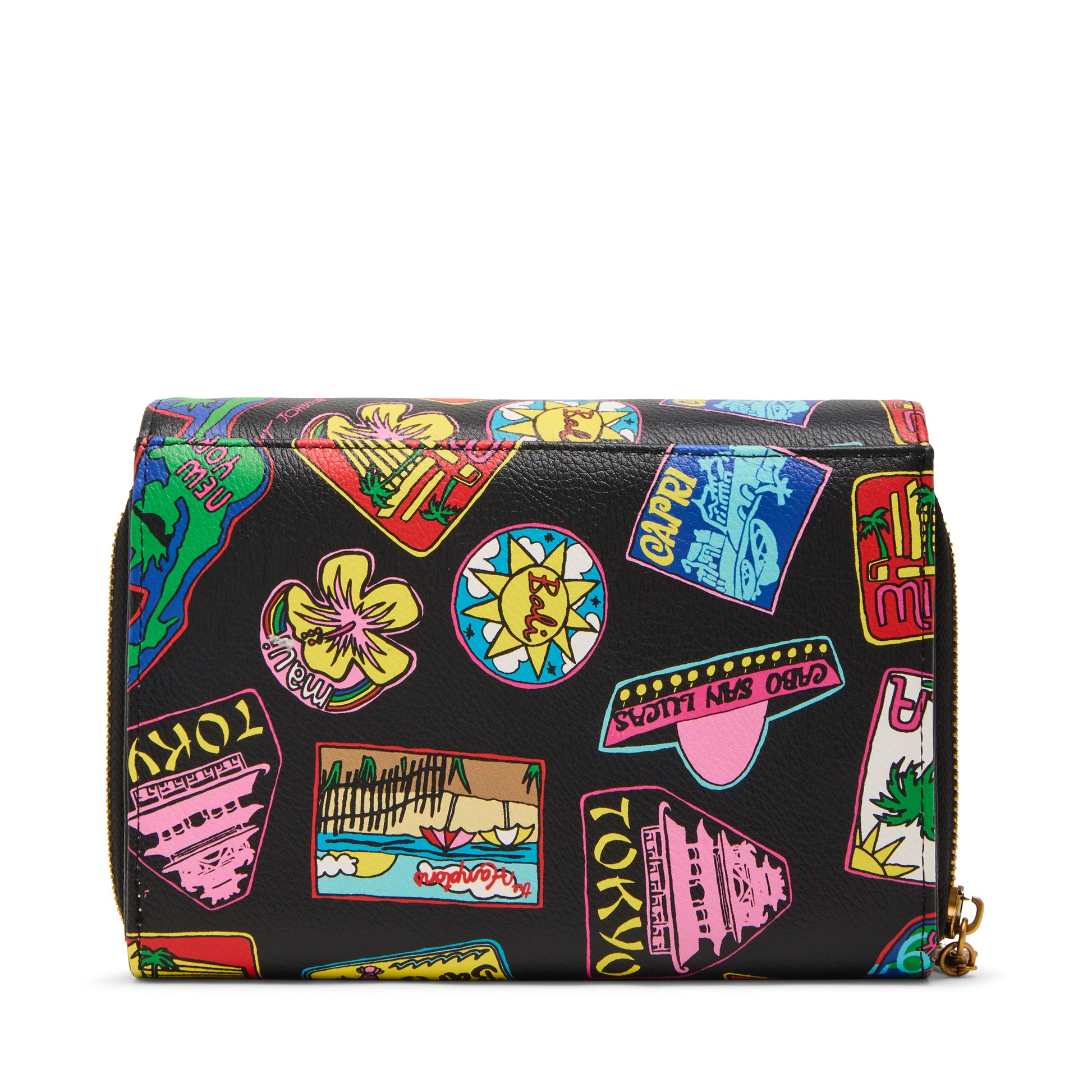 Betsey Johnson Jet Set Wallet On Chain Crossbody Bag