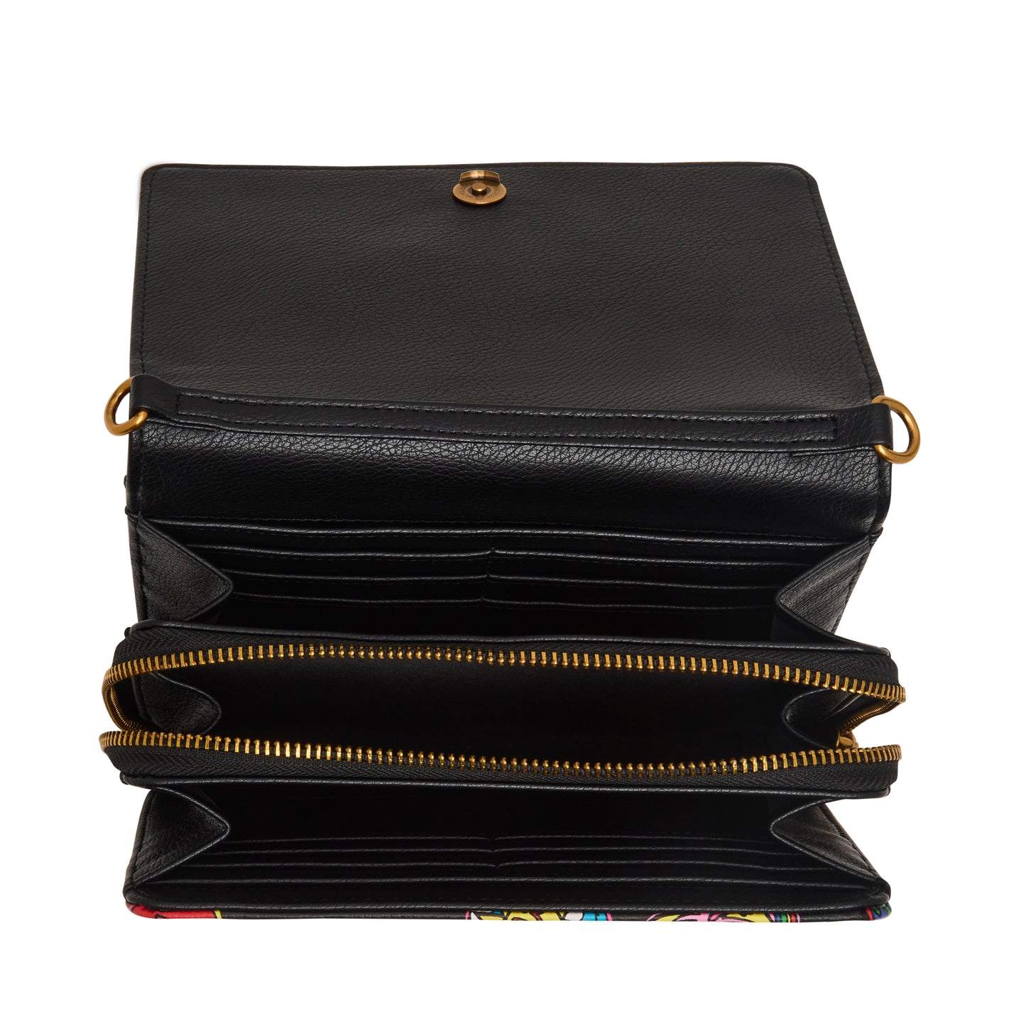 Betsey Johnson Jet Set Wallet On Chain Crossbody Bag