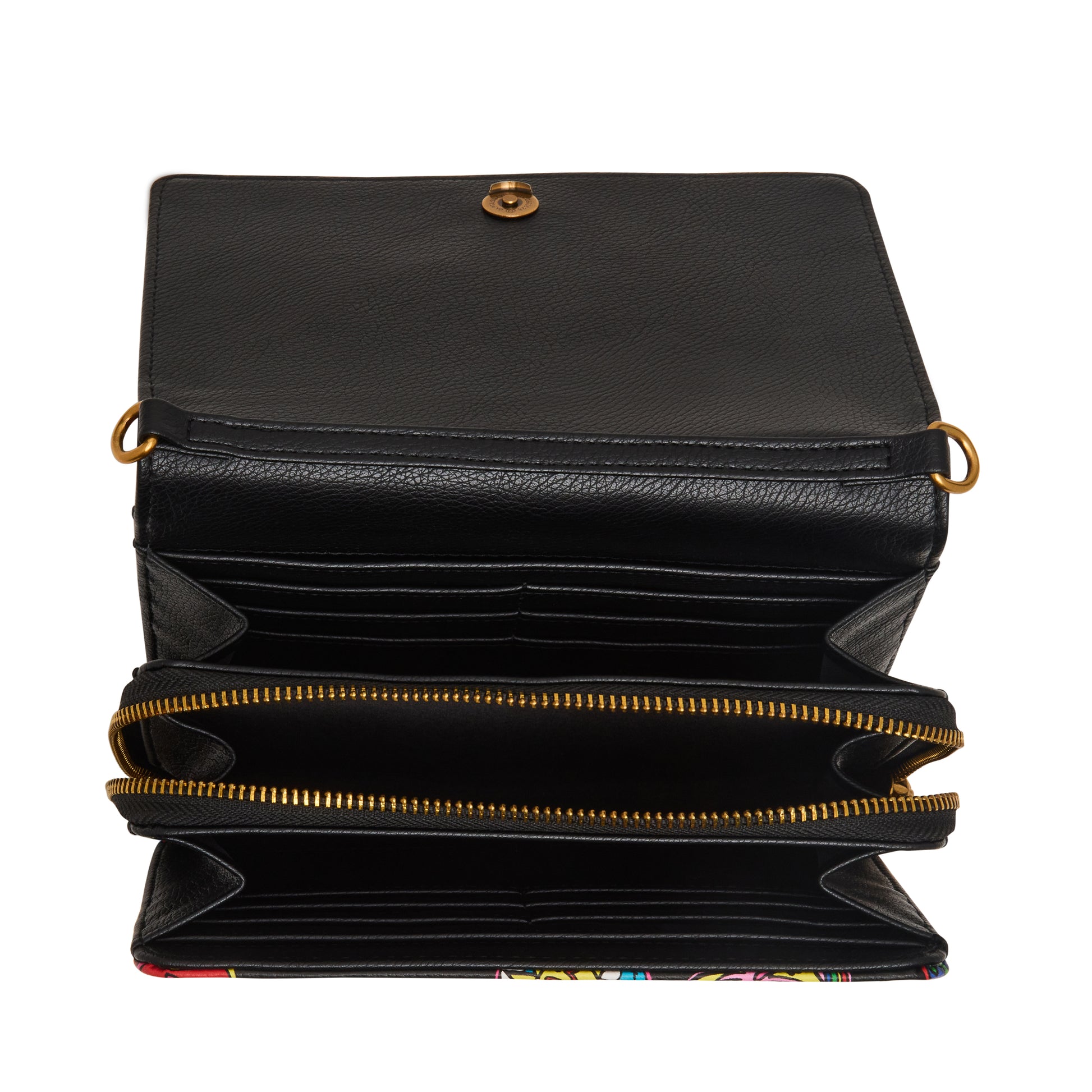 Betsey Johnson Jet Set Wallet On Chain Crossbody Bag