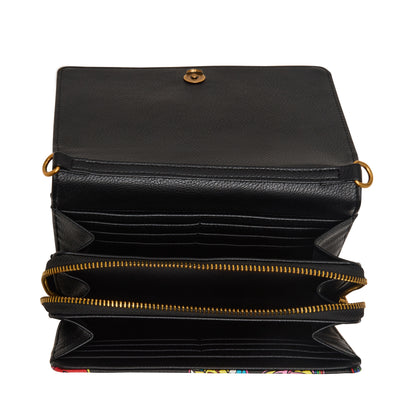 Betsey Johnson Jet Set Wallet On Chain Crossbody Bag